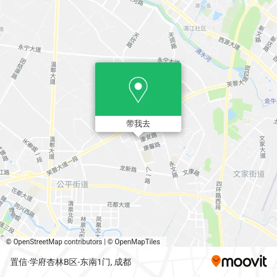 置信·学府杏林B区-东南1门地图