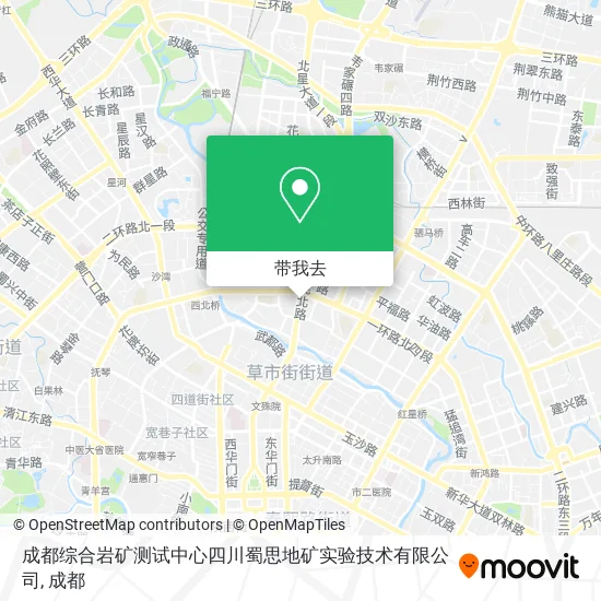成都综合岩矿测试中心四川蜀思地矿实验技术有限公司地图