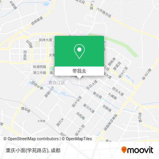 重庆小面(学苑路店)地图