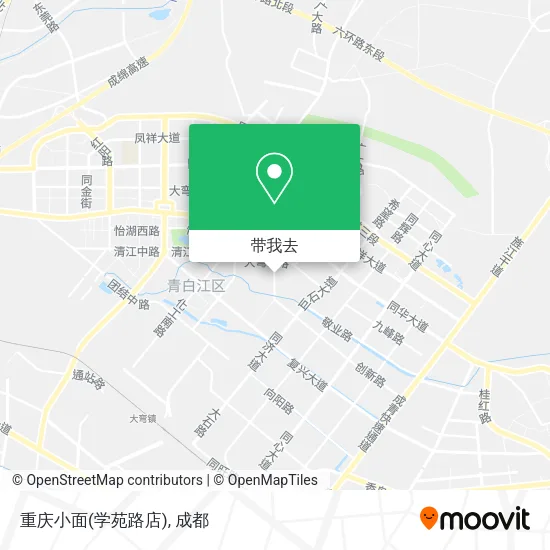 重庆小面(学苑路店)地图