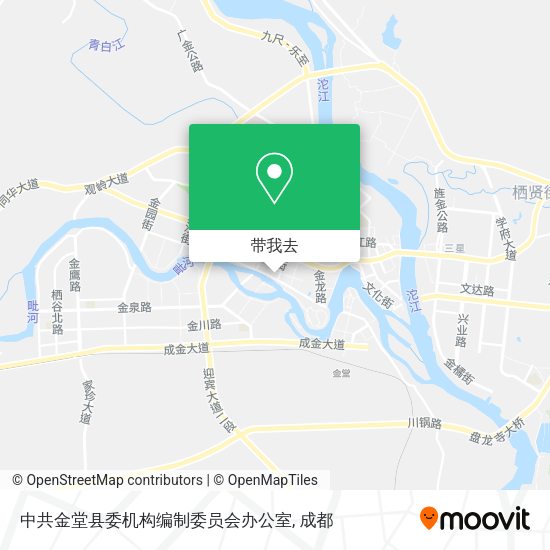 中共金堂县委机构编制委员会办公室地图
