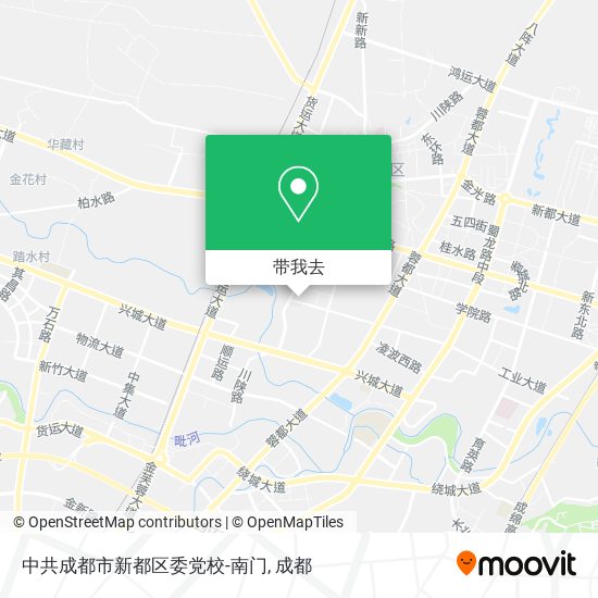 中共成都市新都区委党校-南门地图