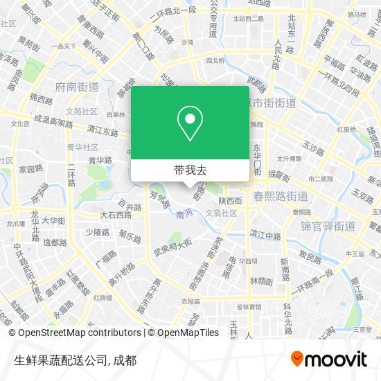 生鲜果蔬配送公司地图