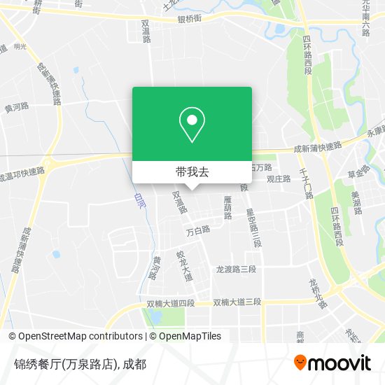 锦绣餐厅(万泉路店)地图