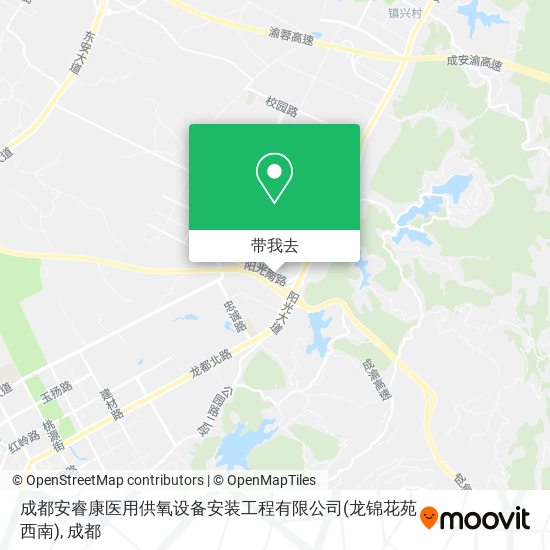 成都安睿康医用供氧设备安装工程有限公司(龙锦花苑西南)地图