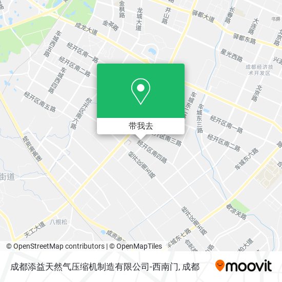 成都添益天然气压缩机制造有限公司-西南门地图