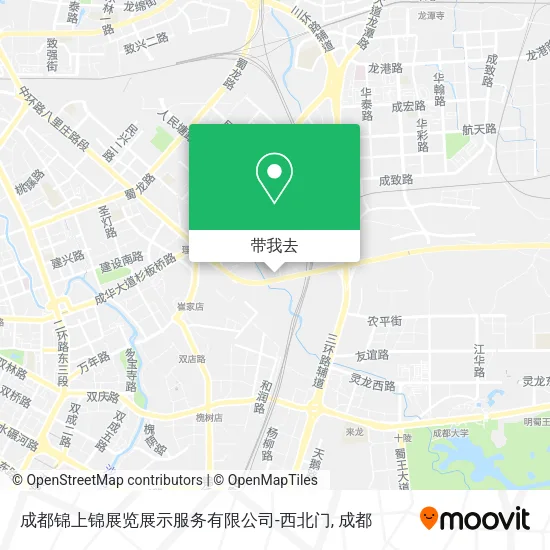 成都锦上锦展览展示服务有限公司-西北门地图