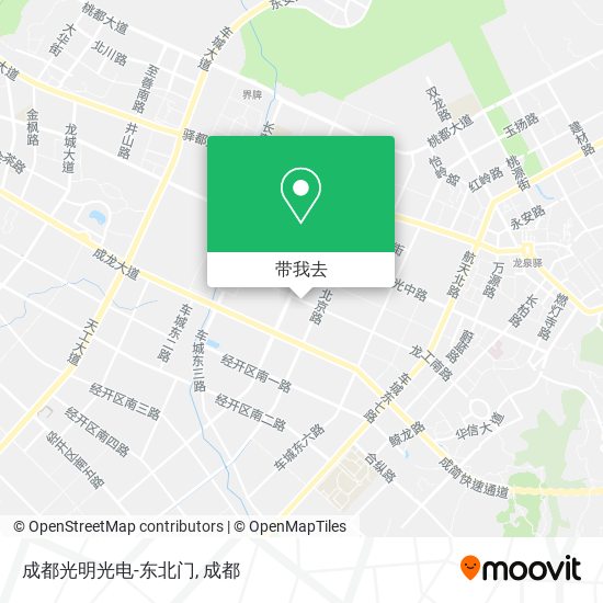 成都光明光电-东北门地图