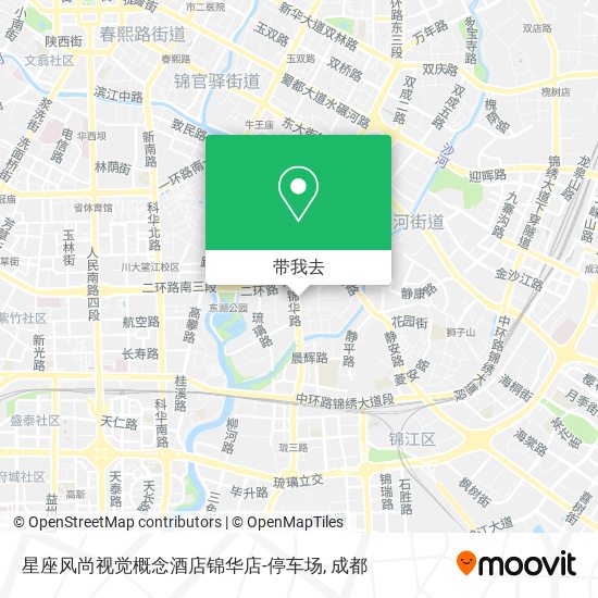 星座风尚视觉概念酒店锦华店-停车场地图