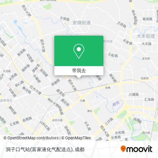 洞子口气站(富家液化气配送点)地图