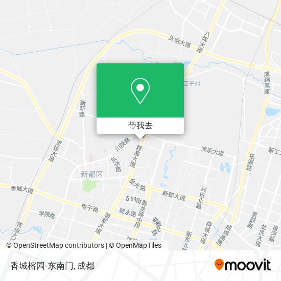 香城榕园-东南门地图