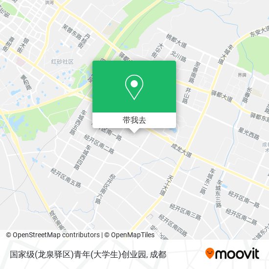 国家级(龙泉驿区)青年(大学生)创业园地图