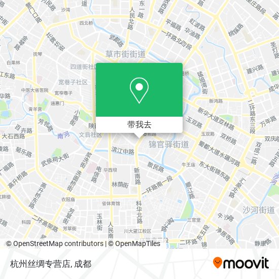 杭州丝绸专营店地图