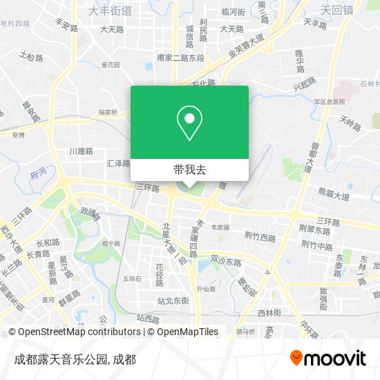 成都露天音乐公园地图