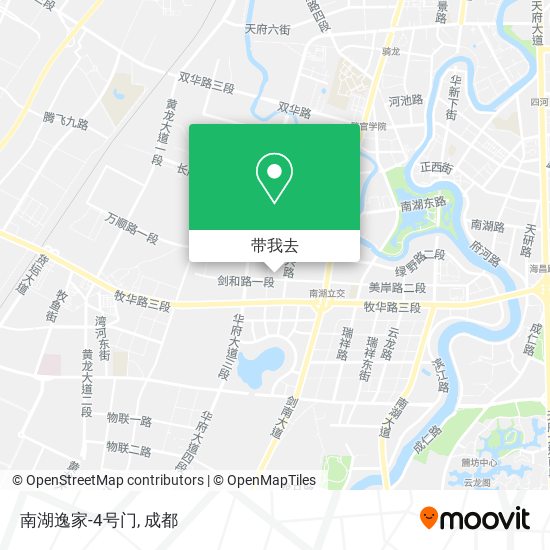 南湖逸家-4号门地图