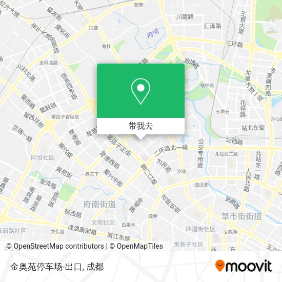 金奥苑停车场-出口地图