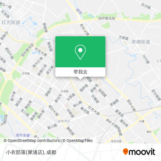 小衣部落(犀浦店)地图