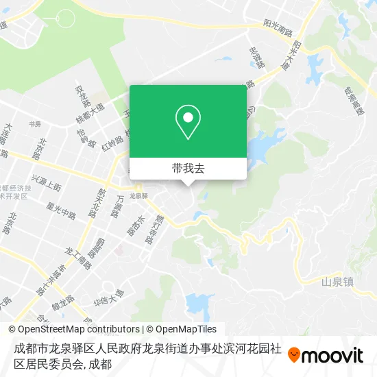 成都市龙泉驿区人民政府龙泉街道办事处滨河花园社区居民委员会地图