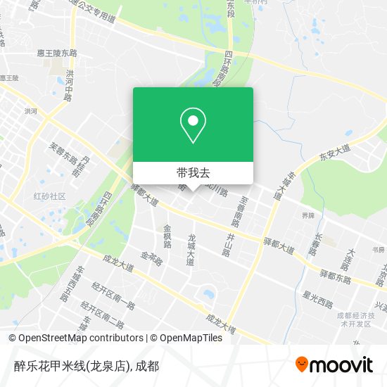 醉乐花甲米线(龙泉店)地图