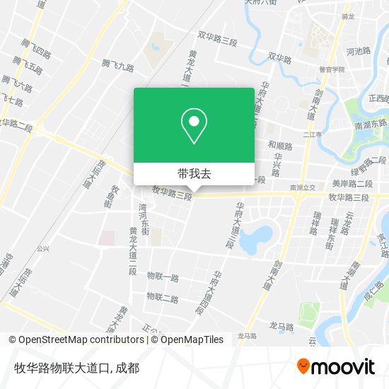 牧华路物联大道口地图