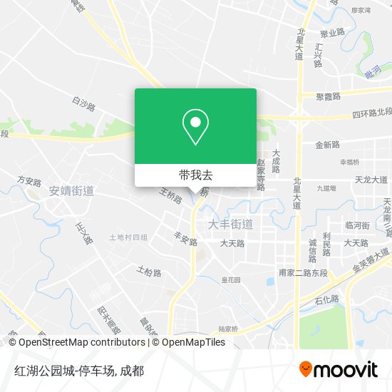红湖公园城-停车场地图