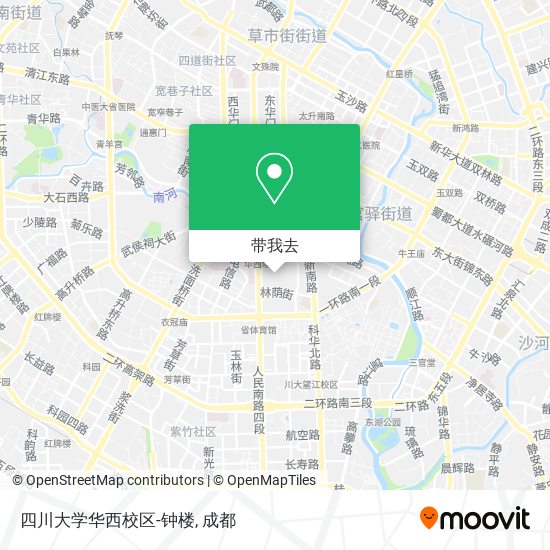 四川大学华西校区-钟楼地图