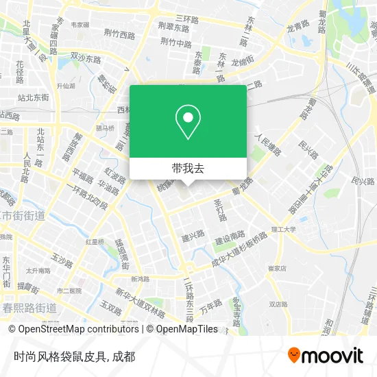 时尚风格袋鼠皮具地图