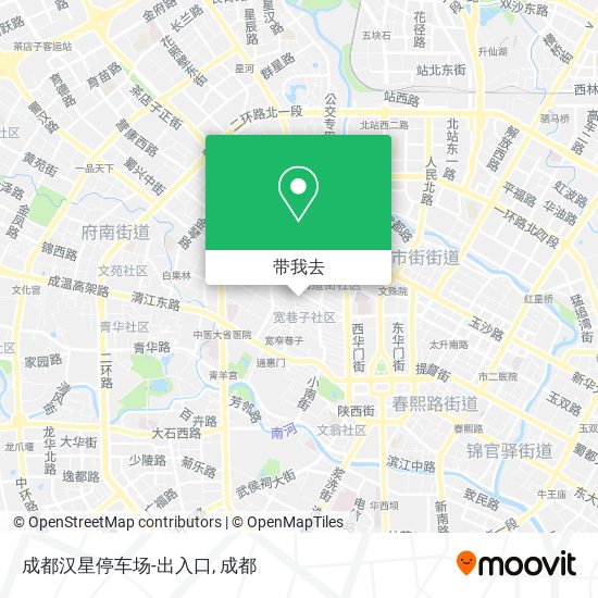 成都汉星停车场-出入口地图