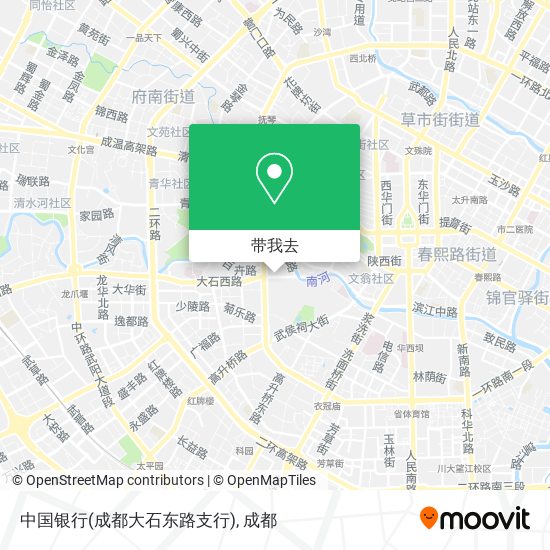 中国银行(成都大石东路支行)地图