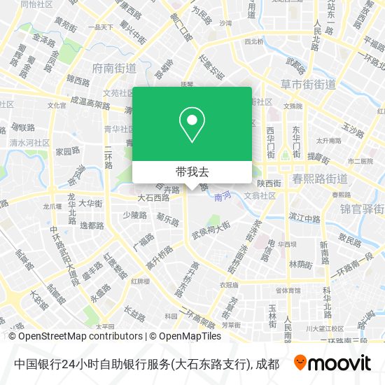中国银行24小时自助银行服务(大石东路支行)地图
