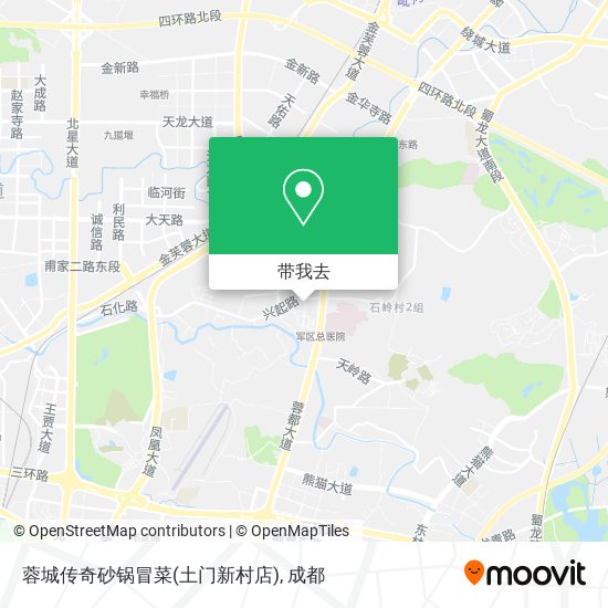 蓉城传奇砂锅冒菜(土门新村店)地图