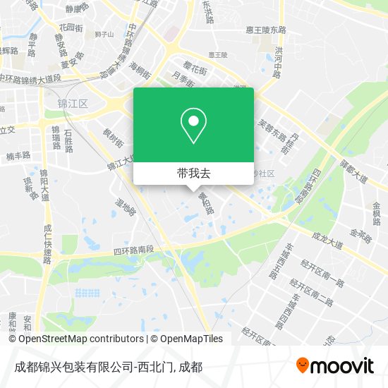 成都锦兴包装有限公司-西北门地图