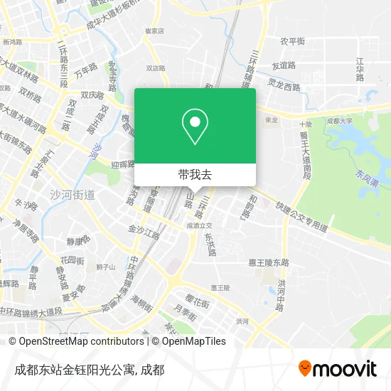 成都东站金钰阳光公寓地图