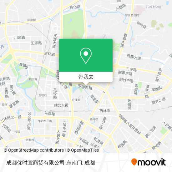 成都优时宜商贸有限公司-东南门地图