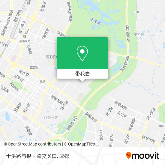 十洪路与银玉路交叉口地图