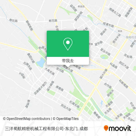 三洋蜀航精密机械工程有限公司-东北门地图