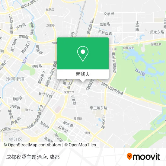 成都夜涩主题酒店地图