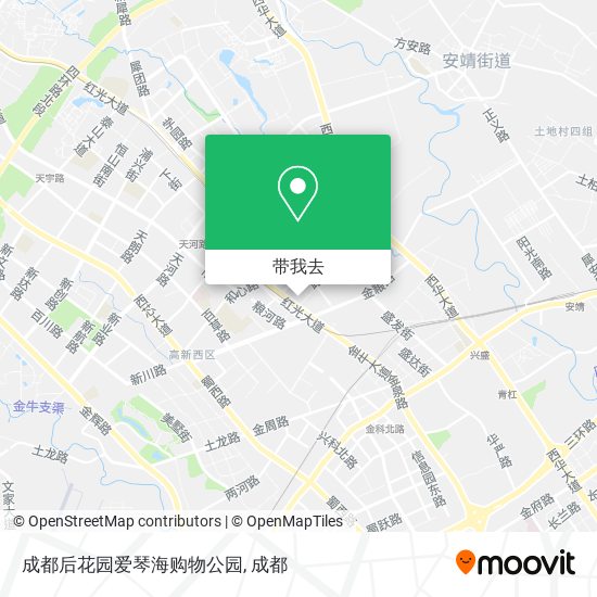 成都后花园爱琴海购物公园地图