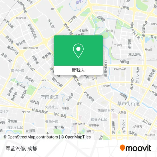 军蓝汽修地图