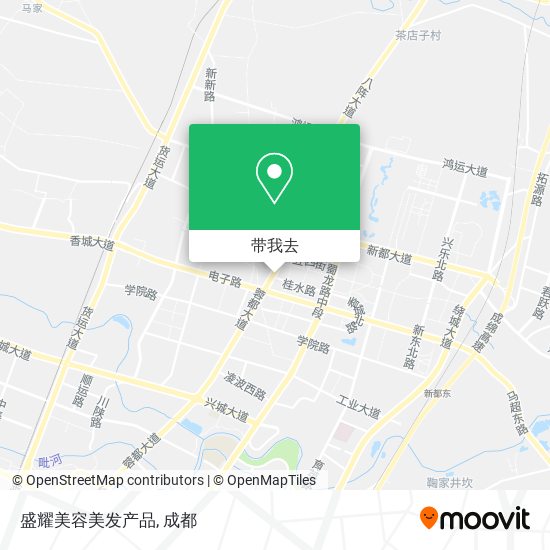 盛耀美容美发产品地图
