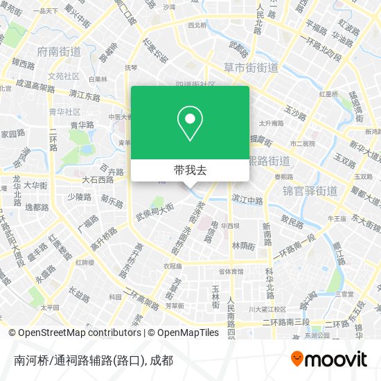 南河桥/通祠路辅路(路口)地图