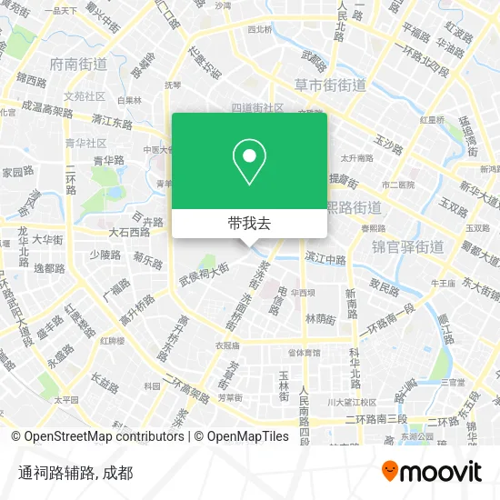 通祠路辅路地图