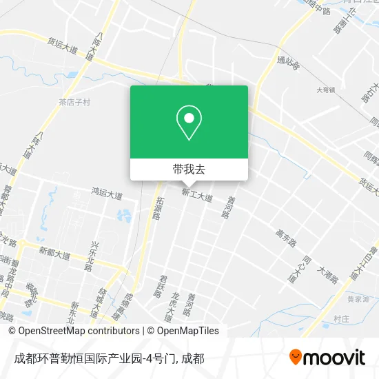 成都环普勤恒国际产业园-4号门地图