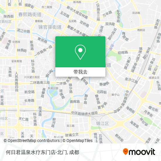 何日君温泉水疗东门店-北门地图