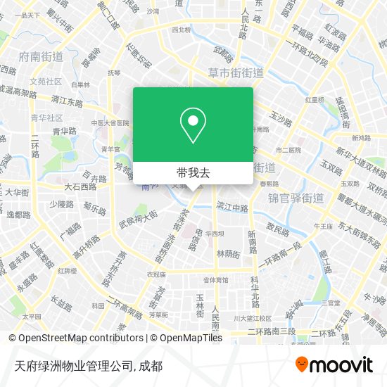 天府绿洲物业管理公司地图