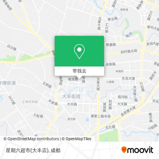星期六超市(大丰店)地图