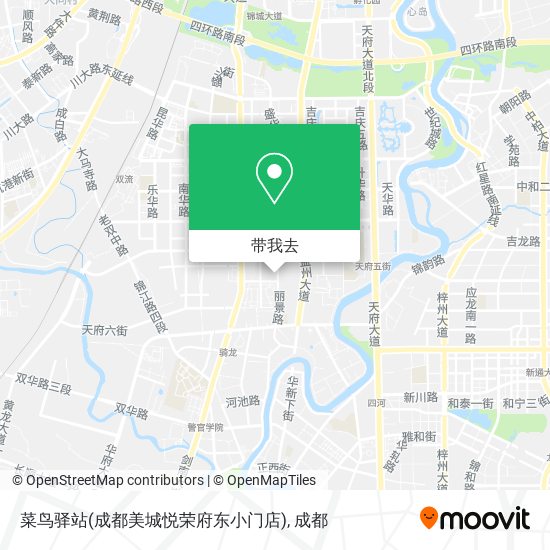 菜鸟驿站(成都美城悦荣府东小门店)地图