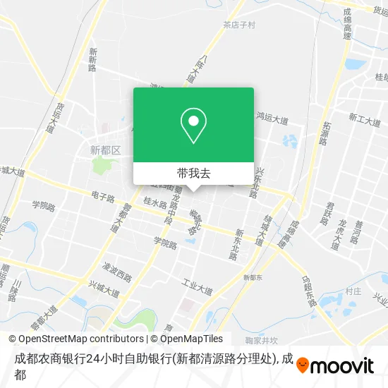 成都农商银行24小时自助银行(新都清源路分理处)地图