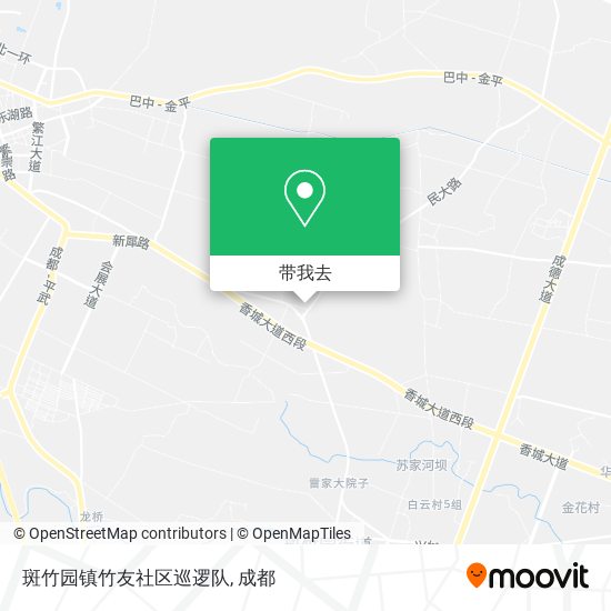 斑竹园镇竹友社区巡逻队地图