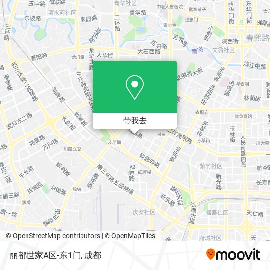 丽都世家A区-东1门地图